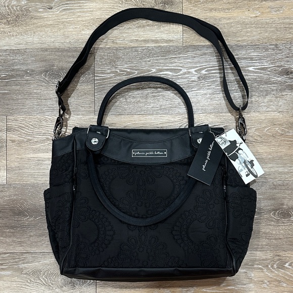 Petunia Pickle Bottom Handbags - NWT! Petunia Pickle Bottom Black City Carryall Shoulder/Diaper Bag